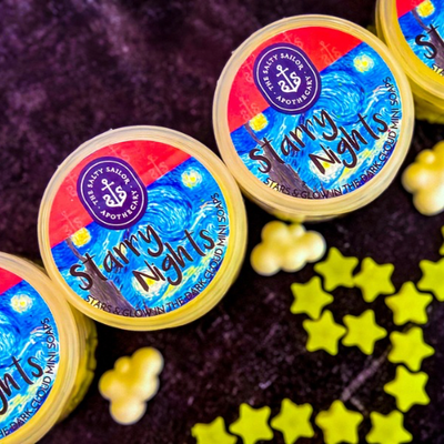 Starry Nights • Stars & Glow In The Dark Cloud Mini Soaps