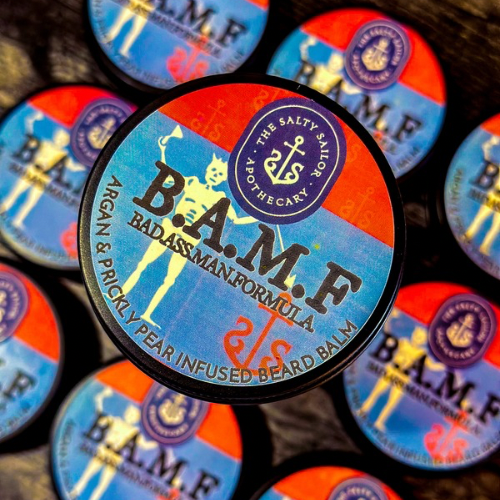 B.A.M.F. • Bad.Ass.Man.Formula. • Argan & Prickly Pear Beard Balm