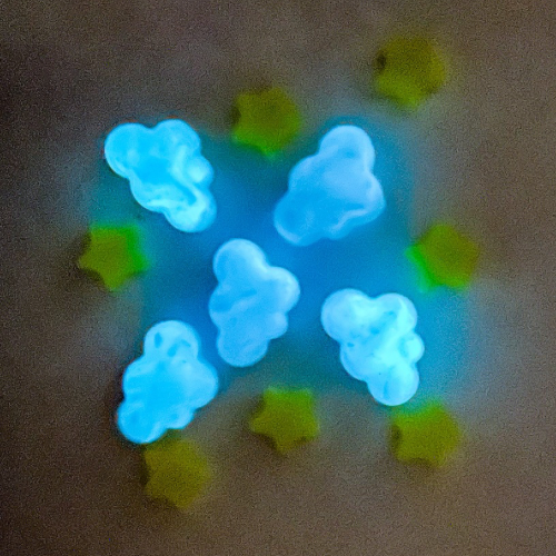 Starry Nights • Stars & Glow In The Dark Cloud Mini Soaps