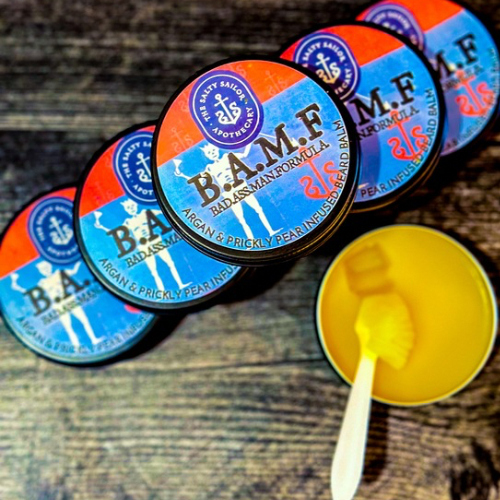 B.A.M.F. • Bad.Ass.Man.Formula. • Argan & Prickly Pear Beard Balm