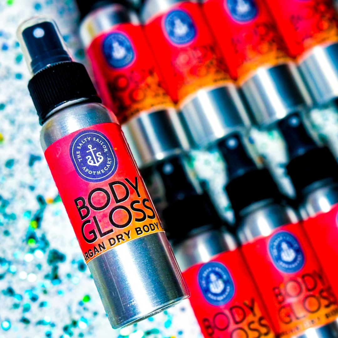 Body Gloss • Argan Dry Body Oil Spray