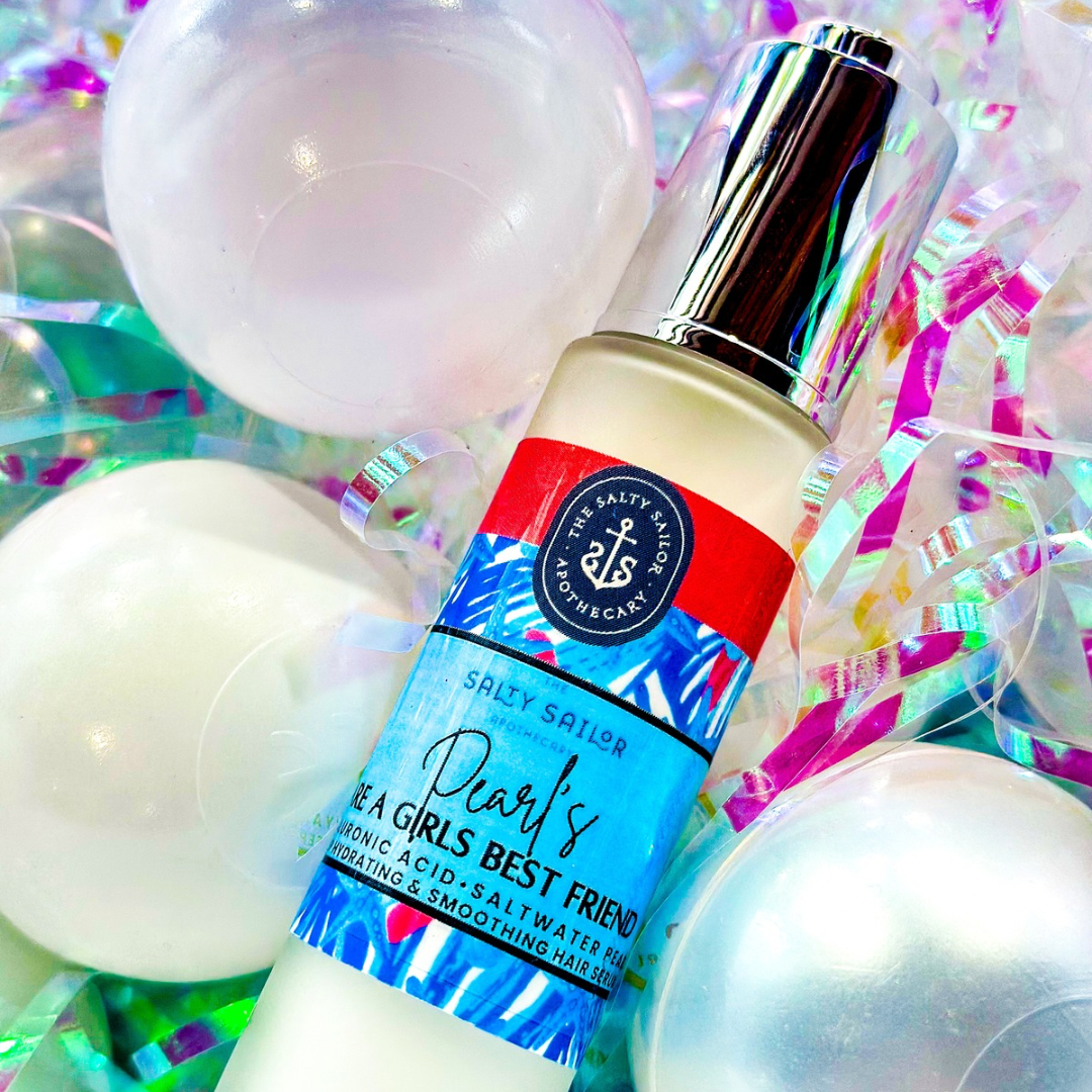 Pearl’s Are A Girls Best Friend • Hyaluronic Acid • Saltwater Pearl • Deep Hydrating & Smoothing Hair Serum