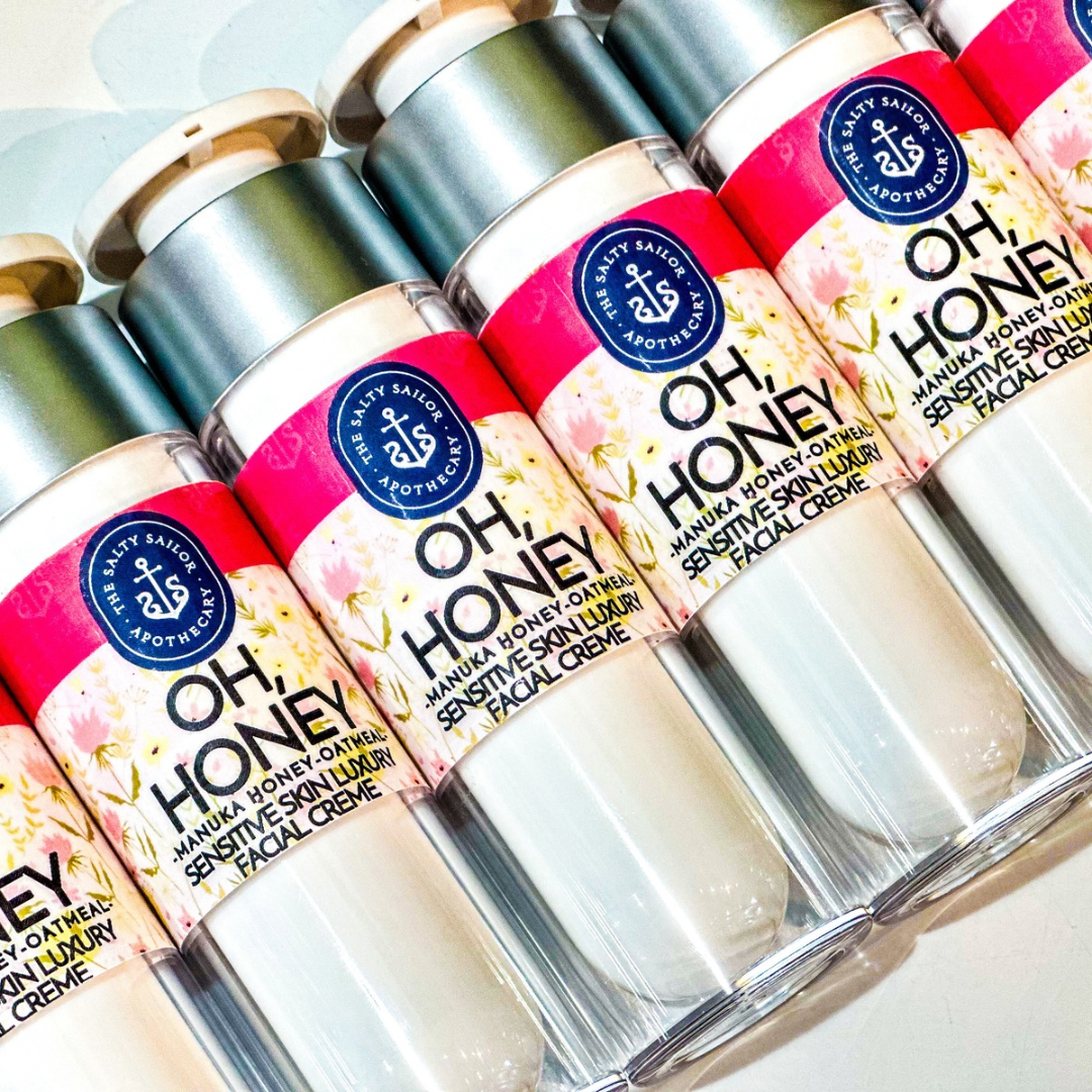 Oh, Honey •Honey•Oatmeal•Argan• Sensitive Skin Luxury Facial Creme