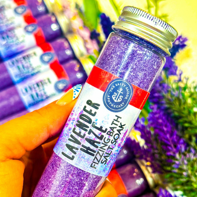 Lavender Haze • Fizzing Bath Salt Soaks