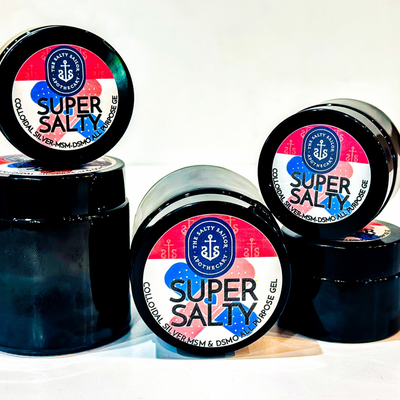 Super Salty Colloidal Silver & MSM Infused All Purpose Aloe Skin Gel