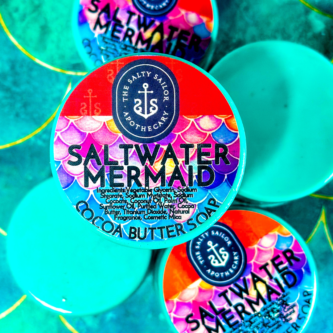Saltwater Mermaid • Cocoa Butter Loofah Soaps