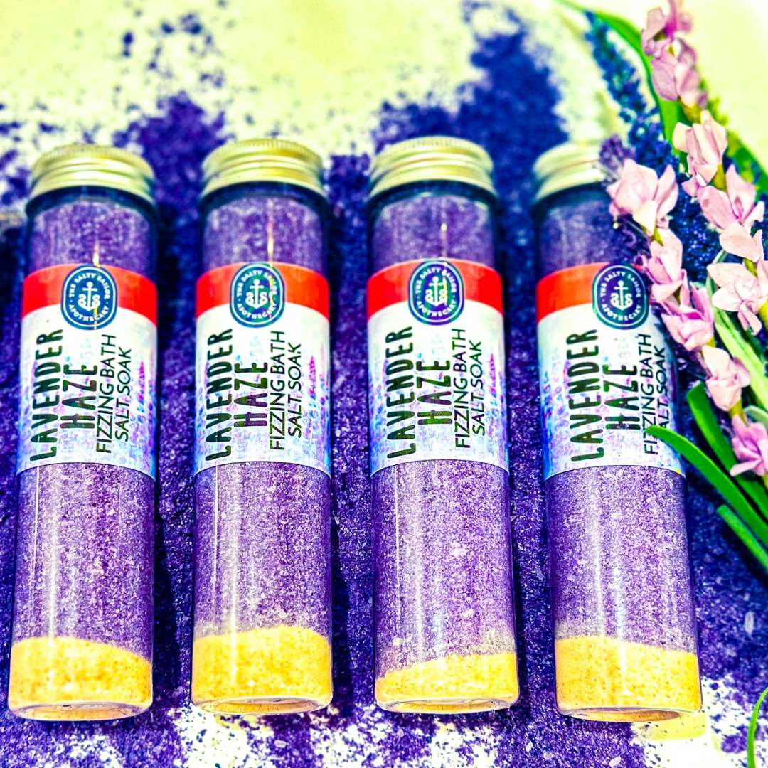 Lavender Haze • Fizzing Bath Salt Soaks