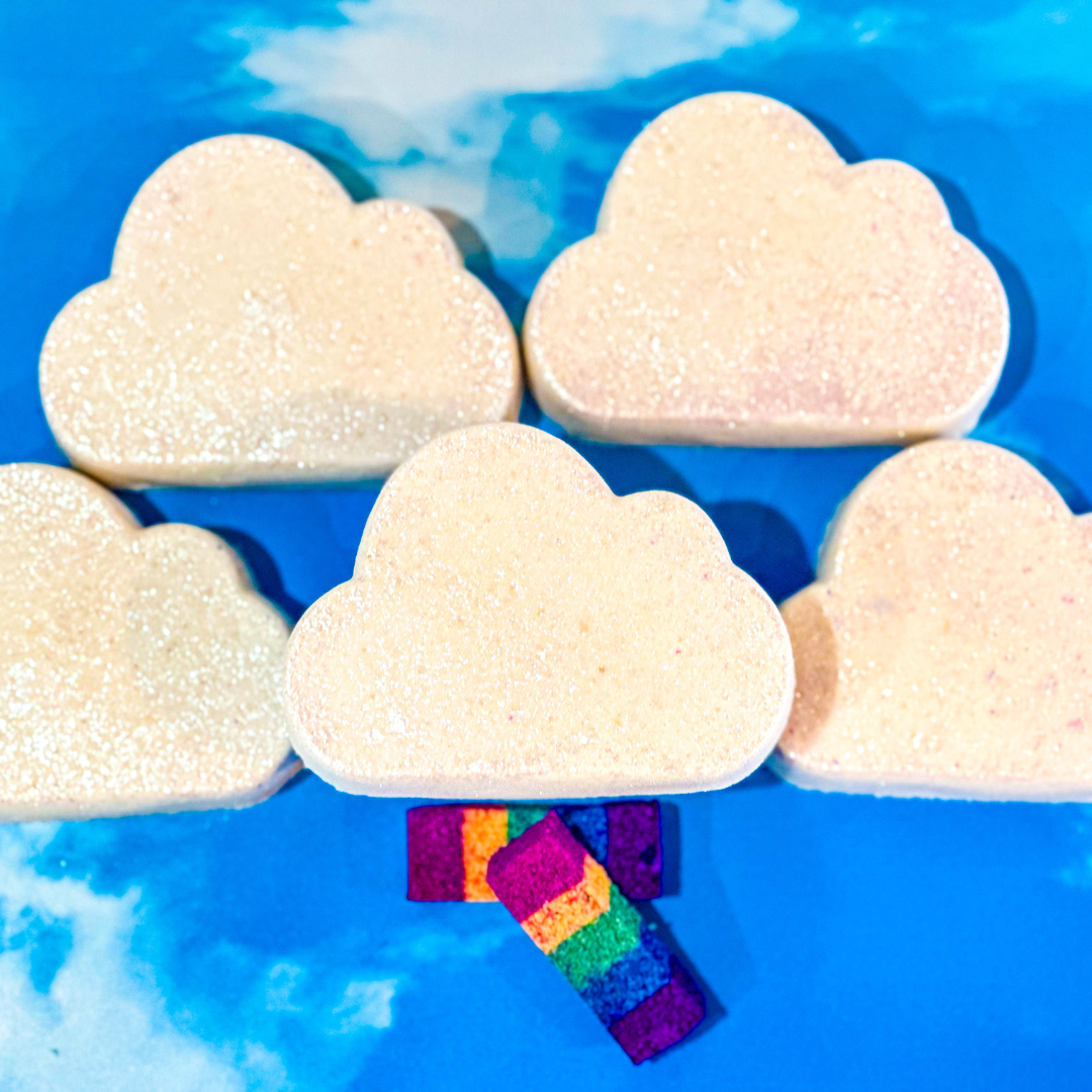 Over The Rainbow • Sparkling Rainbow Cloud BathBombs