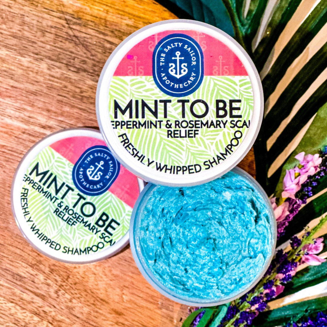 Mint To Be • Peppermint & Rosemary Infused Freshly Whipped Shampoo