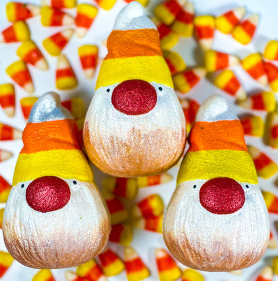 Sweet n’ Corny • Candy Corn Gnome BathBombs