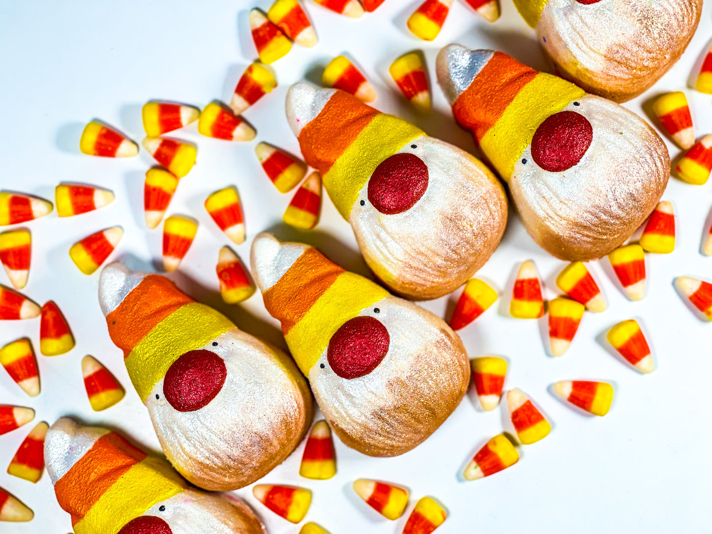 Sweet n’ Corny • Candy Corn Gnome BathBombs